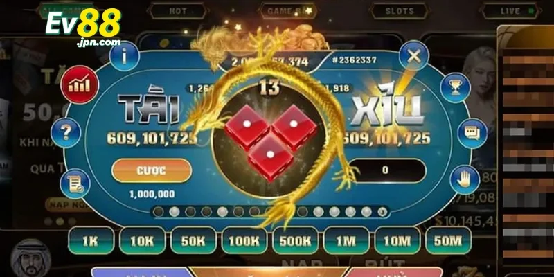 Các loại cược phổ biến trong tài xỉu Ev88